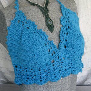 Hand knit halter top